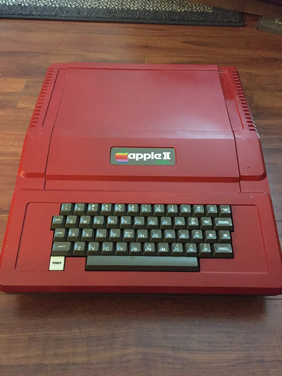 Apple II Plus (downward head-on angle)